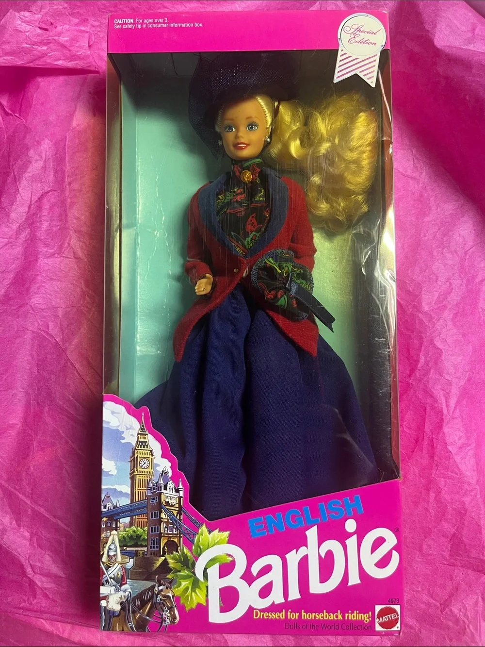 1991 Special Edition English Barbie Dolls of the World Collection #4973 NRFB
